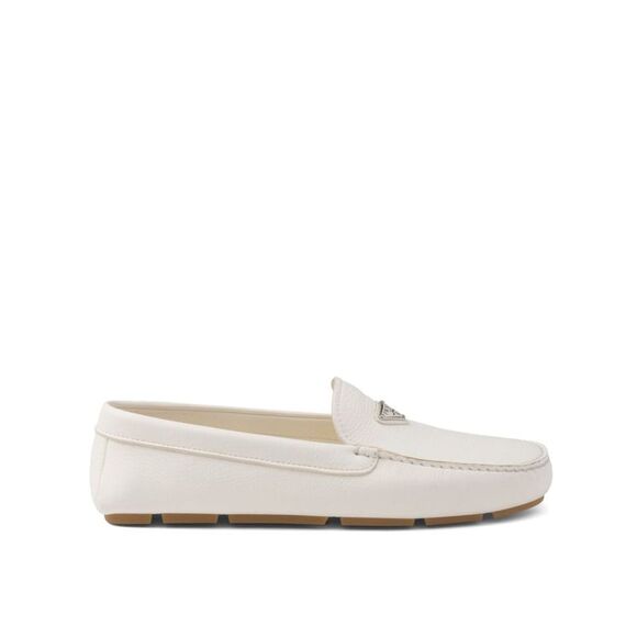 Prada Logo Leather Loafers Men - Picture 1 of 5